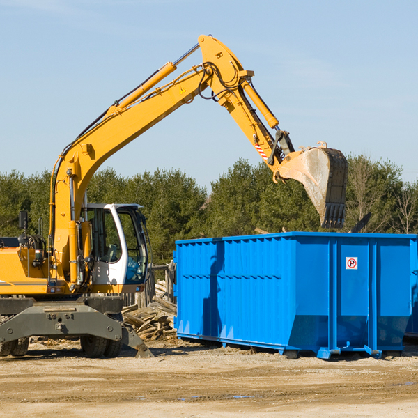 what size residential dumpster rentals are available in Hudson FL